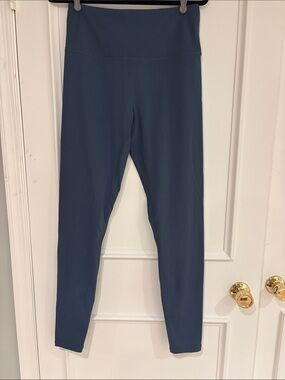 Girls High-Waist Performance Leggings in Deep Slate Blue